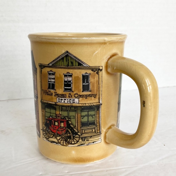 Vintage Enesco Old West Main Street Coffee Mug - Picture 5 of 10